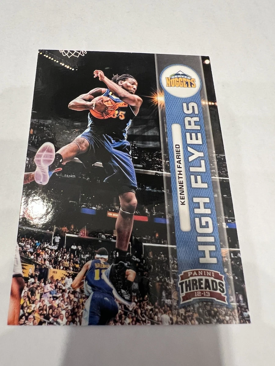2012-13 panini threads basketball kenneth faried nuggets high flyers #16 rc