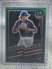 Panini 2026 USA Baseball Stars & Stripes Gabe Gaeckle Green Prizm #77