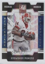2009 Donruss Elite Rookies Aspirations Die-Cut 52/76 Knowshon Moreno #157 0a6