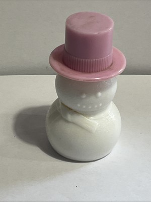 Vintage Schneemann Parfum Flakon Ornament leer