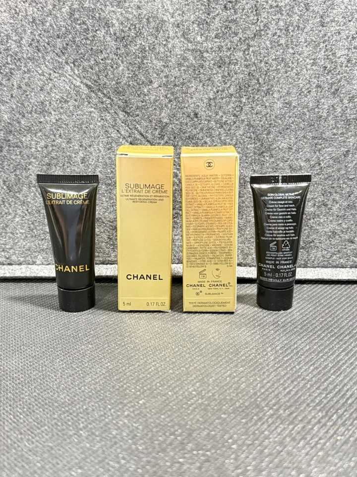 2 x Chanel Sublimage L'EXTRAIT DE CREME Ultimate восстанавливающий крем 5 мл / 0,17 унц каждый - Изображение 2 из 4