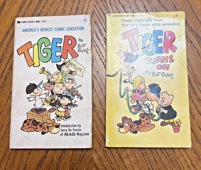 Bud Blake TIGER & TIGER Turns On 1st Print PB 1969 1970 Underground Humor