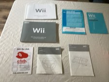Nintendo Wii Manual Lot Inserts Operations Setup Wii Wheel Club Lot Of 7