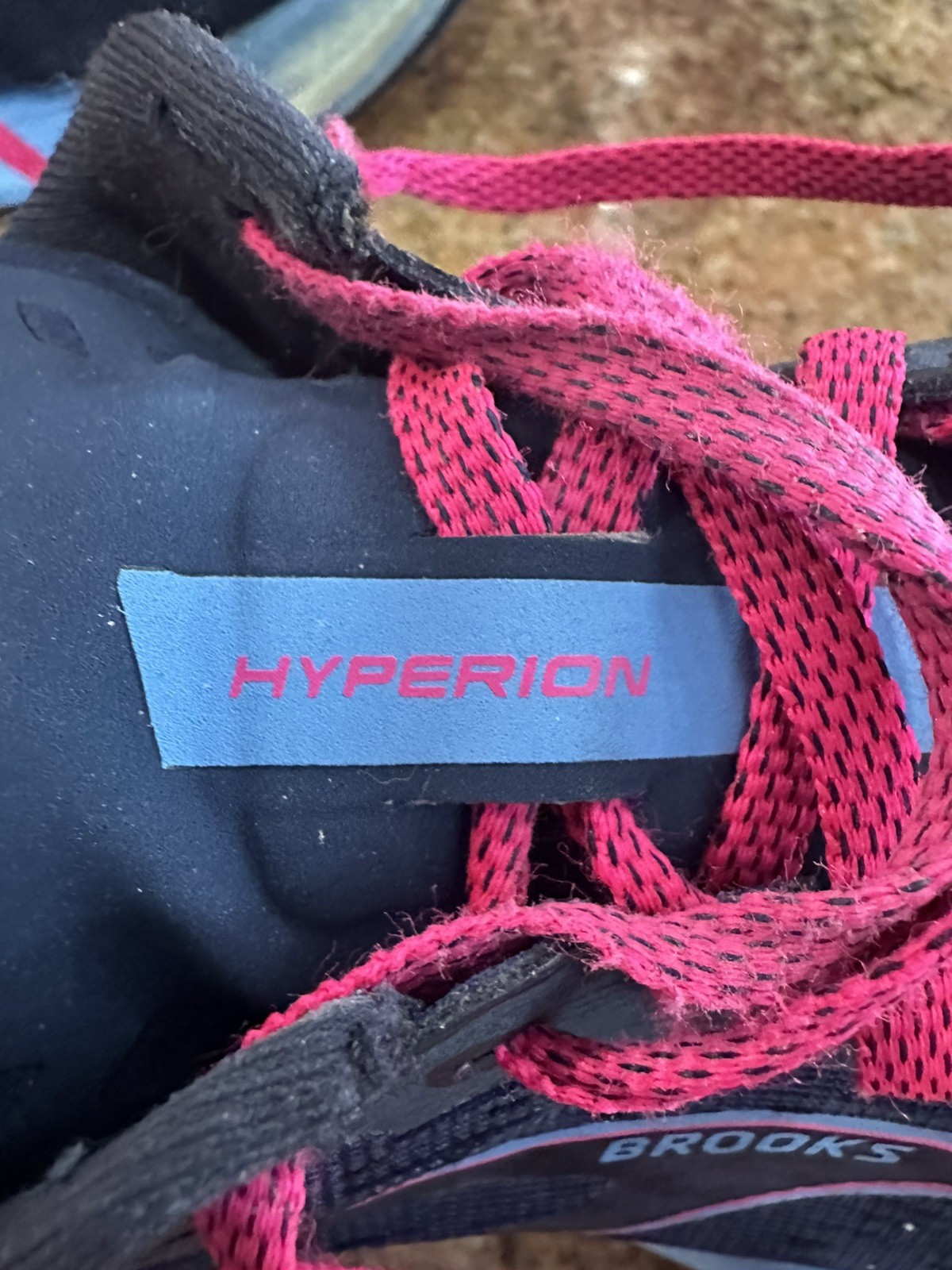 Brooks Womens Hyperion Tempo 9.5 Navy Pink Lightweight Running Walking Shoes thumbnail 9