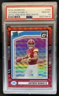 2024 Donruss Jayden Daniels Optic Rated Rookie Preview Red Wave #389 PSA 10