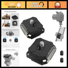 2 Pack Quick Release Arca-Swiss Camera Mount Plates for Tripods Monopods, 38mm