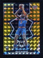 2021-22 Panini Mosaic Rookies Gold Mosaic Prizm 9/10 Miles McBride #243 8d9
