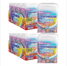 Lot Of 8  Mentos Vitamin Sugarfree Hard Mints 159 Pieces Each Cool Fruity Mix