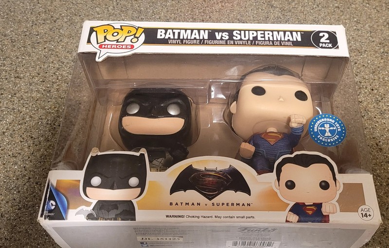 Funko Pop Heroes Batman vs Superman Metallic 2 Pack