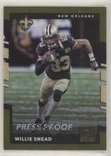 2017 Panini Donruss Press Proof Gold 42/50 Willie Snead #267 ex1