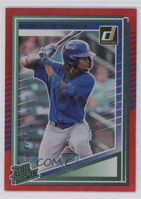2025 Panini Donruss Rated Prospects Red /250 Kevin Alcantara #122 Rookie RC 0s55