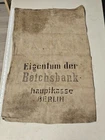WW2 ORIGINAL GERMAN WEHRMACHT MILITARY BERLIN REICHBANK POSTBAG/CASHBAG.