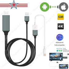 3FT 1080P HDMI Mirroring Cable Phone to TV HDTV Adapter for iPhone iPad Android