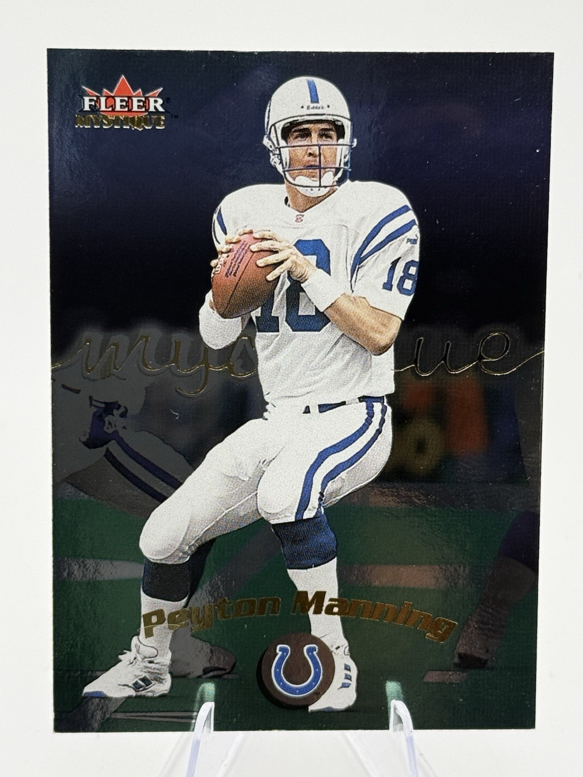 Upper Deck 2000 Peyton Manning Colts Setting the Standard Gold Reserve SS2