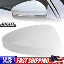 Right Side Wing Mirror Cap Cover White Wo Lane Assist For Vw Tiguan 2018-2023 Right Side Wing Mirror Cap Cover White Wo Lane Assist For Vw Tiguan 2018-2023