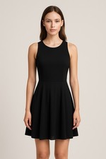 All Saints EITA Mini Dress Black Goth Grunge Witchy Vampy S Whimsical Moto Biker