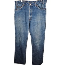 Levis 517 Vintage 70s Pristine USA Orange Tab Bootcut Flare Blue Jeans 36x34