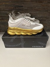 Versace Chain Reaction White Gold Sole Size 42EU/9US