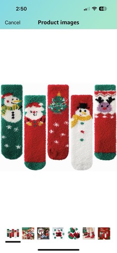 Fuzzy Socks for Women - Christmas Fuzzy Socks Cozy Fun 5 Pairs, Xmas New
