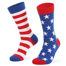 Men's Stars and Stripes Socks Festive 4th Of July Independence Day Patriot