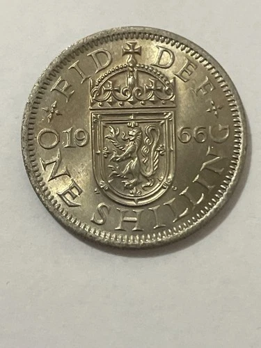 Photo of a 1966 Elizabeth II Shilling from an eBay listing that sold on Jul 15, 2026