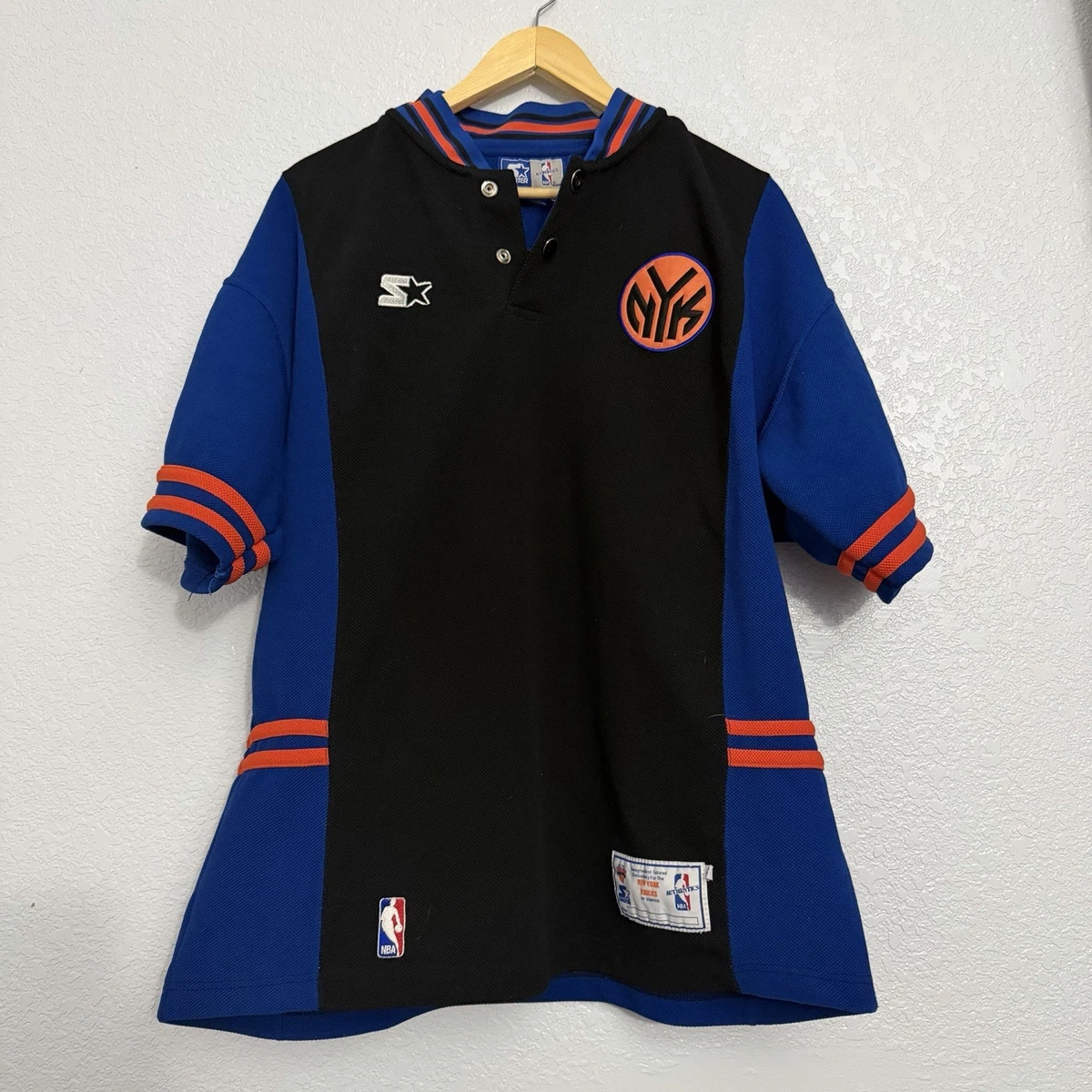 XL 90s Starter NYニックス ウォームアップシャツ ブラック Starter New York Knicks NBA Shirts for sale | eBay