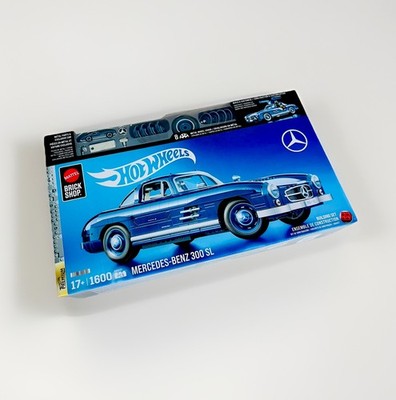 Mattel Brick Set Hot Wheels Mercedes Benz 300 SL (1600 Teile) limitierte Edition