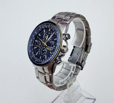 Men SOLAR RADIO CONTROLLED Watch CITIZEN ''Blue Angels'' H800-S081157. In BOX