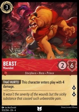 Lorcana Beast - Wounded 4URS-103 Uncommon Englisch Neu