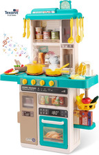 Kids Kitchen Play Set Interactive Kids Kitchen Play Set with 50Pcs of Pretend Ki