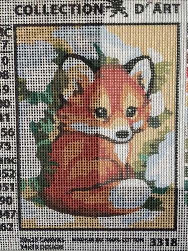 Collection D Art Printed needlepoint tapestry   Gobelin 20x25 Cm  Canvas Only