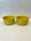 (2) Gusto Bowls Daffodil HOMER LAUGHLIN FIESTA 28 OZ. Fiestaware Yellow
