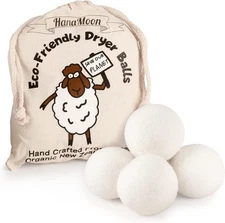 Wool Tumble Dryer Balls– Eco-Friendly Organic Fabric Softener, Pack of 4 