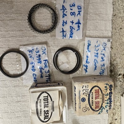 Total Seal Gapless Piston Rings For V6, 3.796-3.798