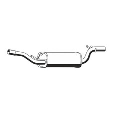 ERNST 670111 Mittelschalldämpfer für MAZDA 3 (BK) 1.3 1.6 ab 03.2005 Z61540300A