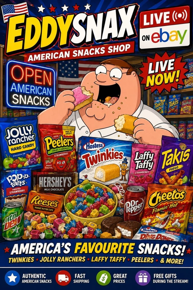 🇺🇸 🍫🍿 SNACKS FROM AMERICA TO YOUR DOOR!  £2 starts !!