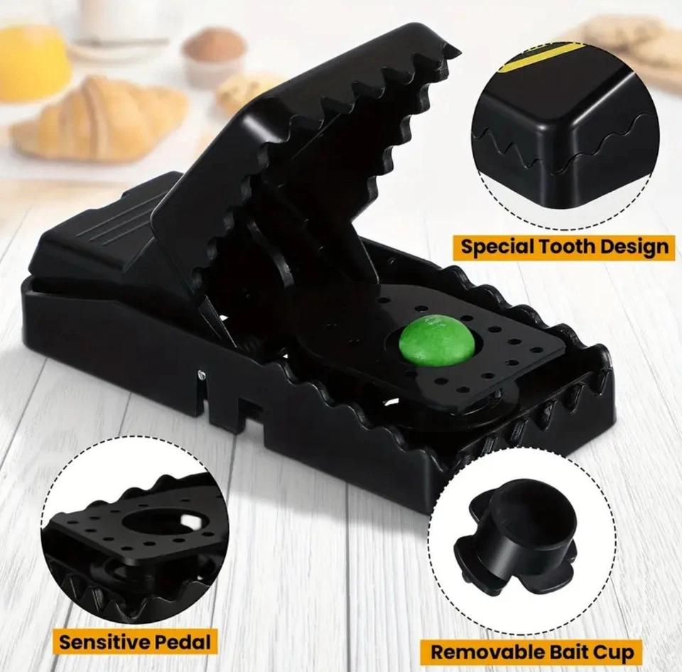 4 Trampas Ratón / Rats para El Casa, Trampa Reutilizable Rápido Y Eficaz - Imagen 3 de 4