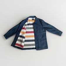 Pendleton Blue Denim Chore Jacket Mens L Blan...