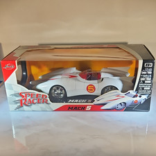 Jada Speed Racer Mach 5 1:18 Diecast Car White/Red Unopened Box 2008