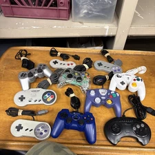 Lot of 10 Untested 3RD Party Playstation 1/2 Xbox Nintendo RANDOM Controller  #7