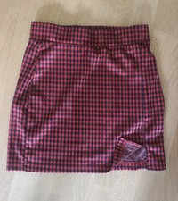 Punk Mini Rock Schwarz Rot Karo M