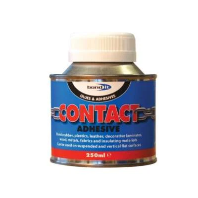 Bond It Contact Adhesive Solvent Based High Grab Neoprene Glue 250ml/500ml/1L/5L