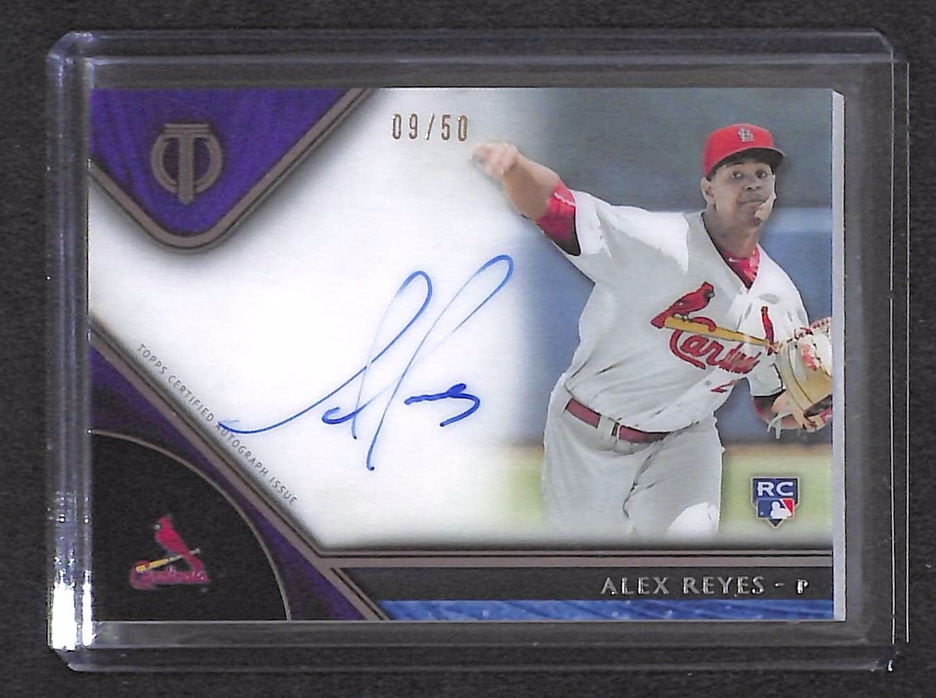 2017 Topps Tribute Purple Autograph #TA-ARE Alex Reyes No 9 of 50 | eBay