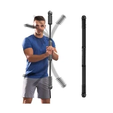 Fitness Bar for Workout,Elastic Exercise Bar, Vibration Shake Weight Stick,Bo...