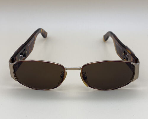 Fendi Sunglasses SL7130 Tortoise Copper Engraved Logo Frame Italy / Nos - Picture 2 of 10