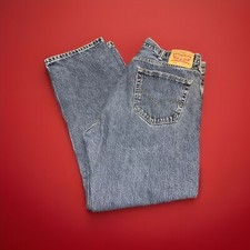 Levi's 505 Jeans Men's 38x30 Regular Fit Straight Leg 100 Cotton Blue Tag 42x30