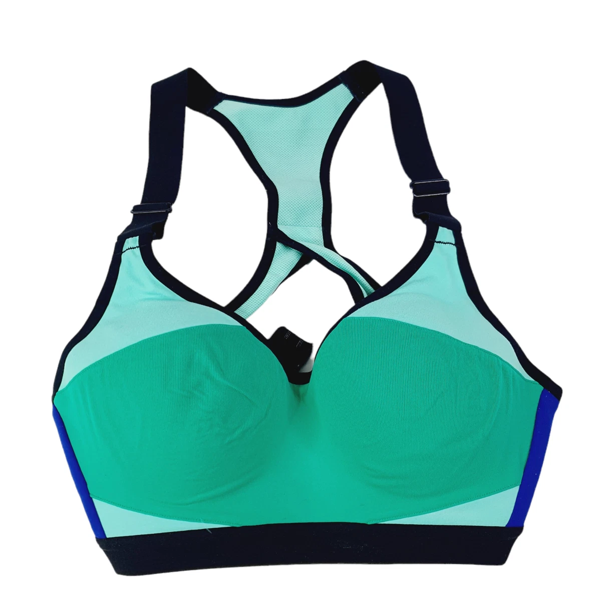 Victoria Secret Sport High Impact Sports Bra Green Blue Size 32C