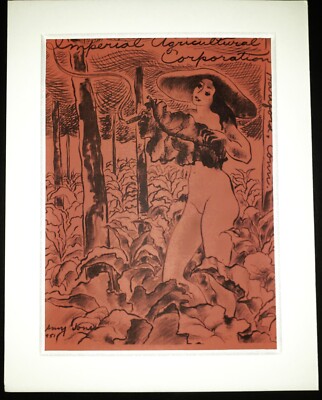 AMY JONES  (1899-1992) Original SIGNED Limited Edition Lithograph 1950s WPA