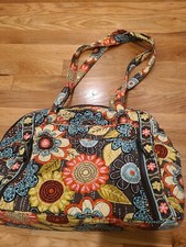 Vera Bradley diaper bag; lots of pockets, lined; GUC