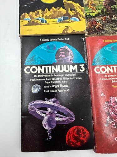 Continuum 1 2 3 4 By Roger Elwood Small Paperback Books Science Fiction Book Set - Picture 4 of 8